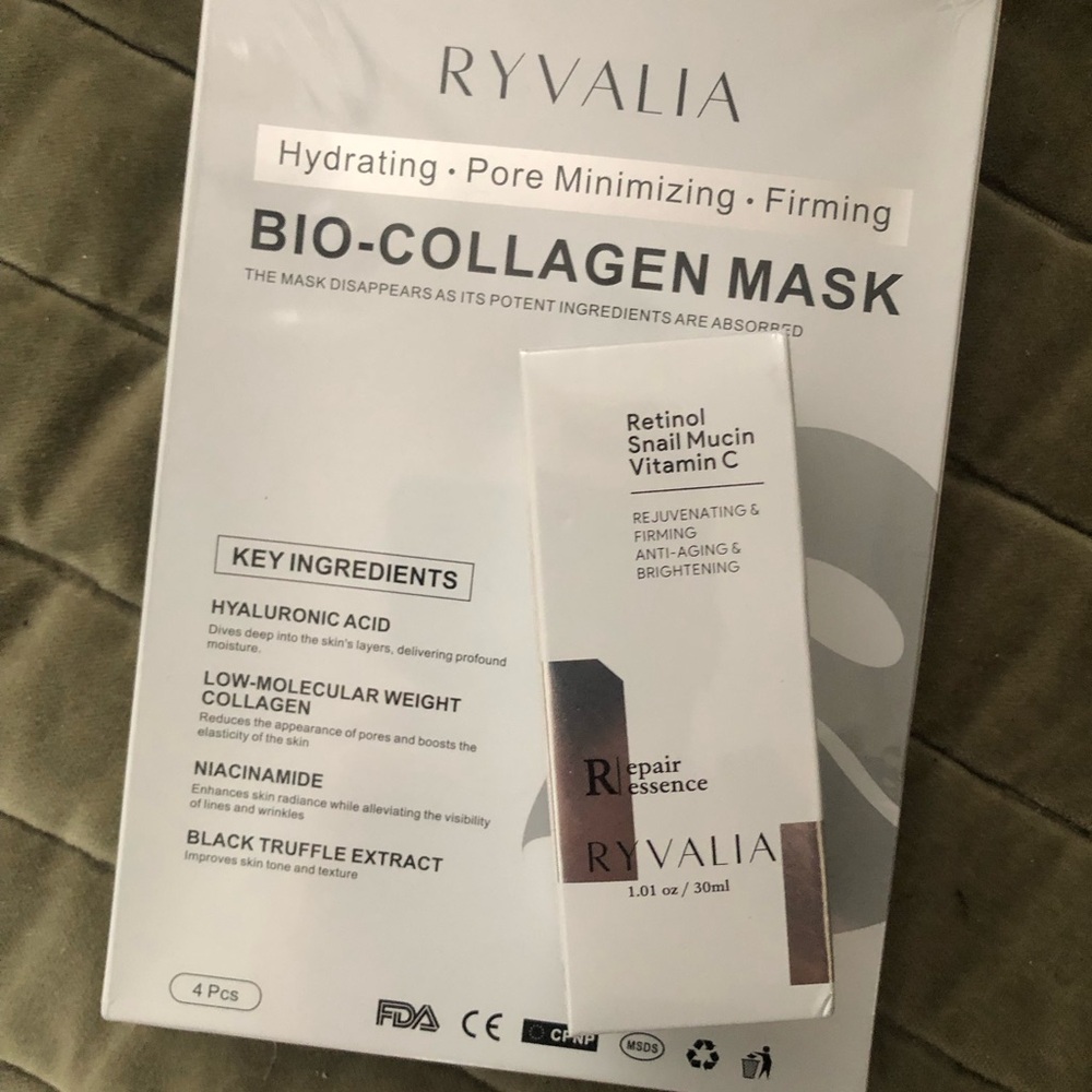 Ryvalia Bio-Collagen Mask (4) and Repair Essence Serum